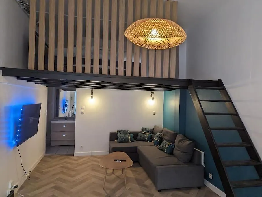 Balneo, Ecran Lcd, Literie 160X200 Apartment Lyon 0*,  France